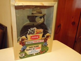 1997 Coca Cola Plush Smokey Bear Collector 