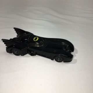Vintage Batman Movie Batmobile Toy Car Dc Comics Ertl 1989 5” Collectible.