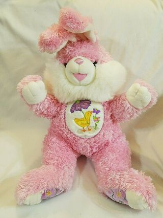 Dan Dee Hoppy Hopster Bright Pink With Duck Belly Easter Bunny Rabbit Plush 20,  "