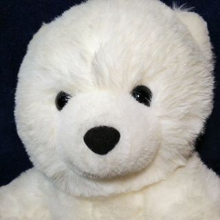 Fiesta Polar Lil Bear Plush Teddy 1991 White Stuffed Animal America Wego Toy 12 "
