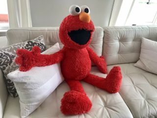 Gund Sesame Street Jumbo Xl Elmo Stuffed Toy Plush Doll Life - Sized 41 " Rare Huge
