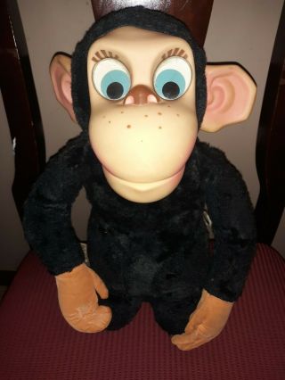 Vintage 1964 Mattel Talking Chester O’chimp Monkey,  Talks & Moves Mouth