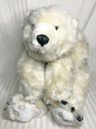 Ditz Designs The Hen House Polar Bear Weighted Plush 26” Handmade