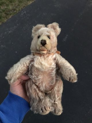 Vintage Steiff Mohair Stuffed Jointed Teddy Bear