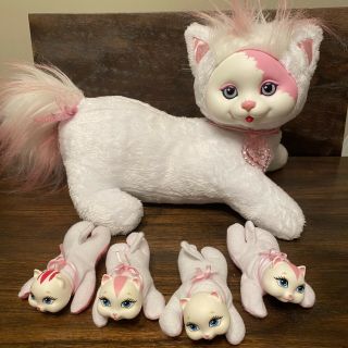 Kitty Surprise White Pink Cat With 4 Kittens 2015 Just Play