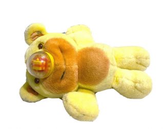 Vtg 1987 Playskool Nosy Bears Surprise Jack In The Box Nose Orange/yellow Plush