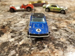 1967 Mattel Hot Wheels Custom Camaro (Blue) Redline,  Hong Kong 3