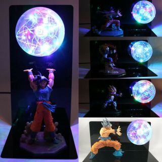 Rare Dragon Ball Z Goku & Vegeta Power Led Light Lamp Action Figure Whole Set