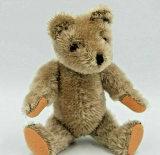 Vintage Steiff 8 " Teddy Bear With Squeaker,  Fully Jointed,  1970s