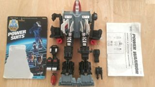 Vintage 1985 Gobots Go Bots Powersuits Power Warrior Grungy 100 Complete Insts