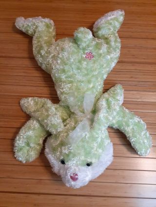 Dan Dee Green White Floppy Bunny Rabbit Jumbo Plush 35 " Easter Stuffed Animal