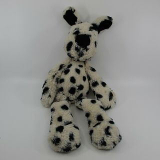 Jellycat Spotted Dalmatian Dog Plush Merryday White Black Spots 16 "