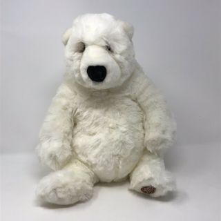 Vtg Applause Lou Rankin Friends Polar Bear Plush White Fairbanks Jr 14 " Stuffed