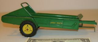 Vintage 1950s Ertl Eska John Deere Steel Manure Spreader Farm Toy Implement