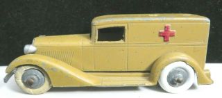 Vintage Tootsietoy Car Graham Series 809 Brown Army Ambulance