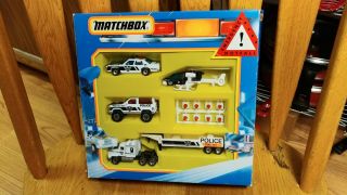 1992 Matchbox Police Set With Convoy