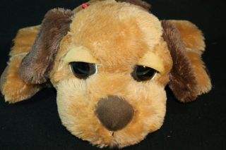 Dan Dee Plush Dog Puppy Large Big Eyes Red Bow 16 X 18 " Adorable Stuffed Animal
