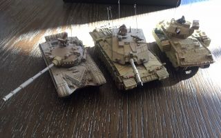 3 Diecast Tanks 1:72 Scale (forces Of Valor)