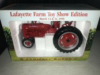 Ertl Ih Farmall C Tractor Diecast 1:16 Scale Lafayette Farm Toy Show 1999