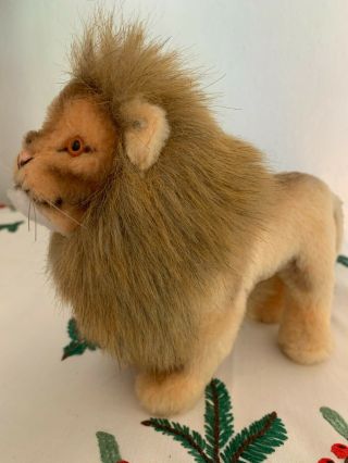 Vintage Steiff " Leo The Lion " 0805/18 With Button,  No Tags - Made In Germany