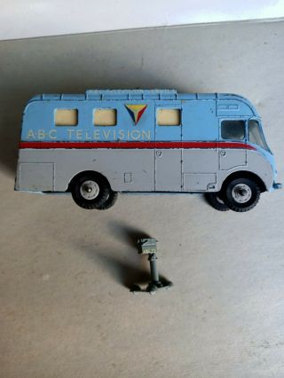 Unboxed Dinky Abc Television Mobil Control Room Van With Camera