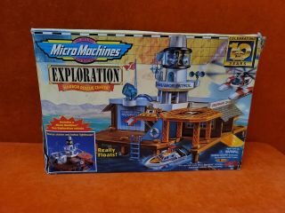 Vintage Galoob 1996 Micro Machines Exploration Harbor Rescue Center Iob