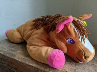 Lisa Frank 22 " Plush Rainbow Chaser Horse Pony Brown 22 " Stuffed Animal W/tag