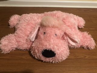 Jellycat Large Pink Dog Plush Stuffed Animal Huge Pillow 28”