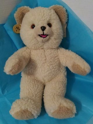 Vintage Russ Berrie 1986 Lever Bros Snuggle Teddy Bear 15 " Plush With 3 Tags Vgc