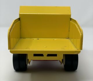 Vintage 1960’s Tonka Jeep Dump Truck Pressed Metal Red And Yellow - Very 3