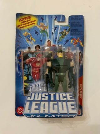 Dc Justice League Unlimited (2004) Green Arrow Action Figure With Trading Card