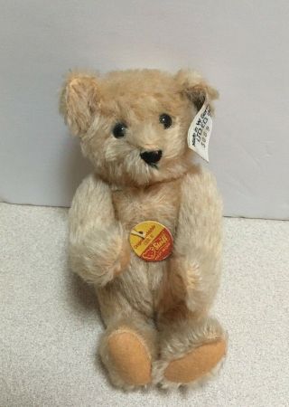 Vintage Steiff Mohair Teddy Bear From Ltd.  Ed.  Tea Party Set,  1982