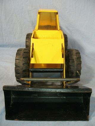 Vintage 1970 ' s Tonka Front Loader Pressed Steel Yellow 2