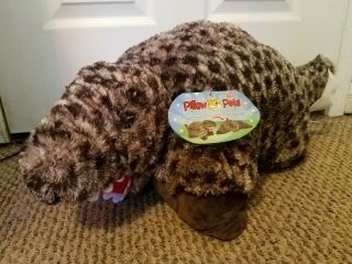 Large Trex Dinosaur Pillow Pet Brown Soft Cuddly Plush Toy