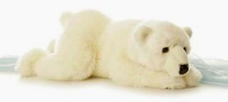 Polo The Polar Bear Plush Stuffed Animal Cream Off - White Euc With Tag Aurora