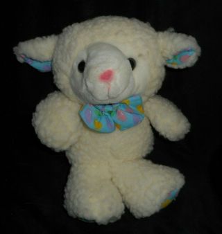 12 " Vintage Cuddle Wit Easter Baby White Lamb Sheep Stuffed Animal Plush Toy