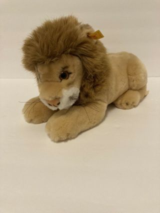Vintage Steiff Leo The Lion W/button In Ear And Paper Tags