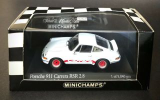 Minichamps 1:43 Porsche 1973 Porsche 911 Carrera Rsr 2.  8 - White 430 736900