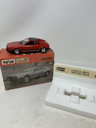 Polistil Lancia Beta Montecarlo 1/25 Vintage W/ Box Italy