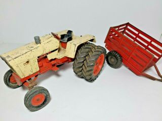 Vintage Ertl 1:16 Case 1070 Agri King Tractor & Trailer Used/needs Repair