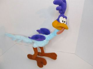 Vtg Looney Tunes Poseable Road Runner Plush 1994 12 " Tyco Playtime No Voicebox