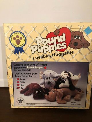 Vintage Pound Puppies Lovable,  Huggable DIY Kits 2