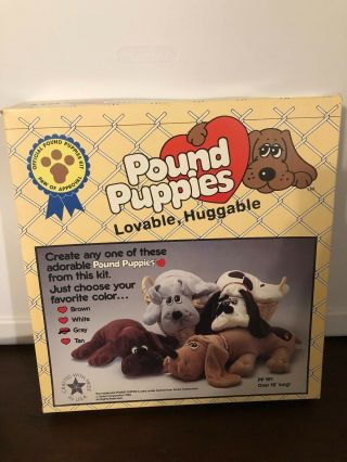 Vintage Pound Puppies Lovable,  Huggable DIY Kits 3