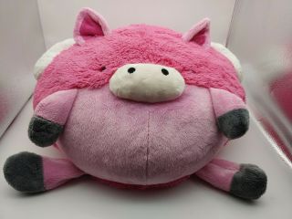 Squishable Flying Pig Large 18 X 19 " Round Pink Stuffed Animal Toy W Wings.