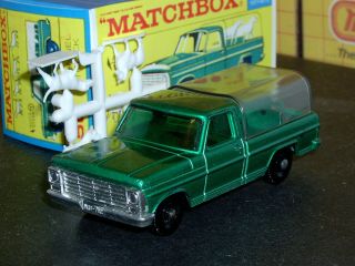 Matchbox Lesney Ford Kennel Truck 50 C4 Met Grn Silv Tint Sc4 Vnm Crafted Box