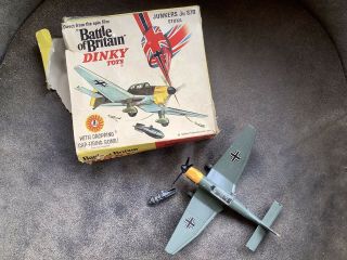Dinky Toys Battle Of Britain No.  721 Junkers Ju 87b Stuka German Dive Bomber 1969
