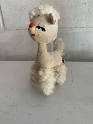 Vintage Dakin Dream Pets Stuffed Animal Toy White Poodle Dog Llama