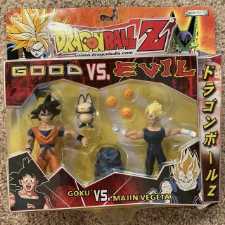 Dbz Jakks Bandai Dragon Ball Z 2 Packs Good Vs Evil Goku Majin Vegeta Figures