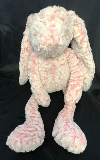First Impressions Macy " S Bunny Rabbit 19 " Pink White Frosted Plush Stuffed Baby