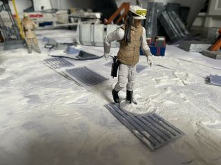 Star Wars Hoth Snow Grates,  Walkway Diorama 3.  75 Inch No Figures Set Of Three